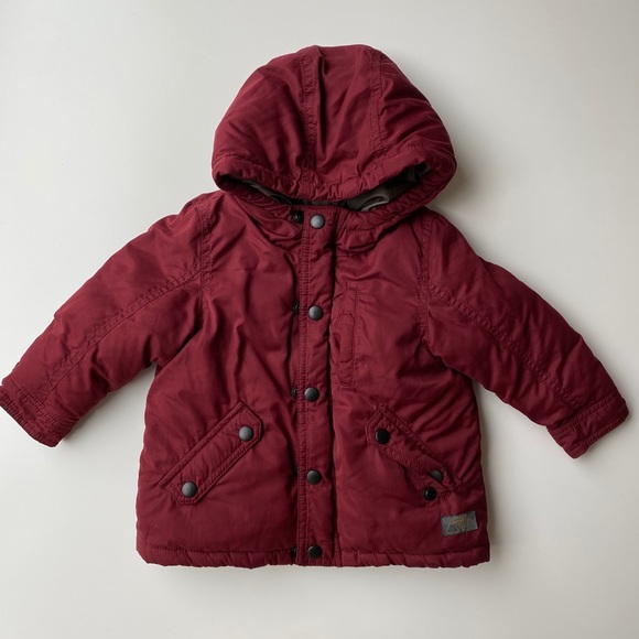 Zara Jackets & Coats Zara Baby Boy Puffer Burgundy Jacket Poshmark